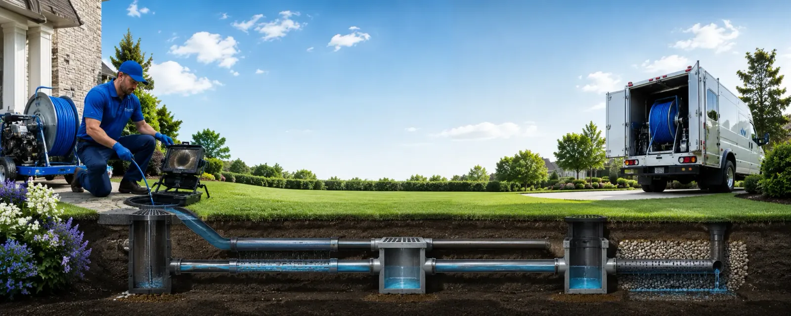 Outdoor drain cleaning information for Upton, MA
